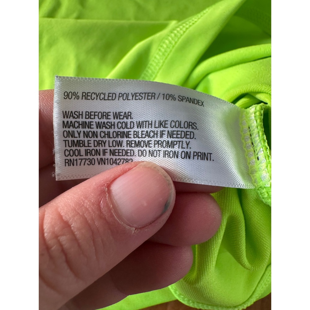 Cat Jack Kids Long Sleeve Neon Green Athletic Top Size S - Picture 3 of 4
